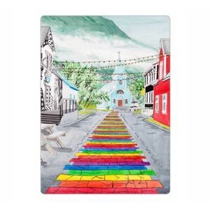 Reykjavik Iceland Rainbow Street Magnet